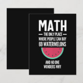 Math. Funny Math Sarcasm Quote Gift Save The Date (Voorkant / Achterkant)