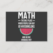 Math. Funny Math Sarcasm Quote Gift Visitekaartje (Voorkant)