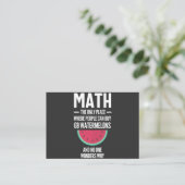 Math. Funny Math Sarcasm Quote Gift Visitekaartje (Staand voorkant)