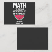 Math. Funny Math Sarcasm Quote Gift Visitekaartje (Voorkant / Achterkant)