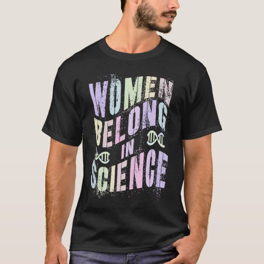 Math Girls WOMEN BELONG In SCIENCE Squad Technolog T-shirt (Voorkant)