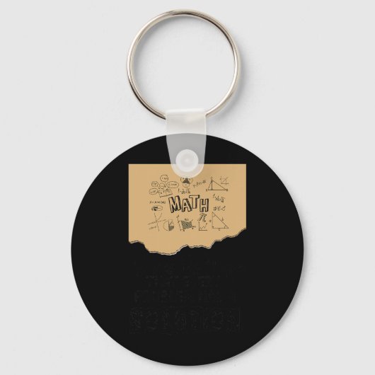 Math Gives Us Hope Problem Solution Inspirational  Sleutelhanger (Voorkant)