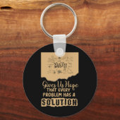 Math Gives Us Hope Problem Solution Inspirational  Sleutelhanger (Voorkant)
