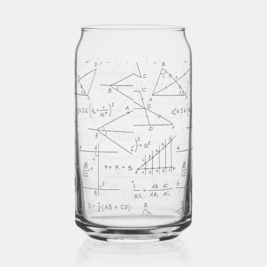 Math Handwritten Calculations Illustrations Blikvorm Glas (Rechts)