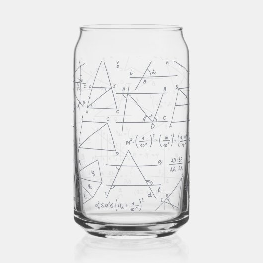 Math Handwritten Calculations Illustrations Blikvorm Glas (Links)