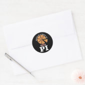 Math Is A Piece Of Cake Apple Pi Happy Pi Day Gift Ronde Sticker (Envelop)
