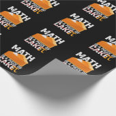 Math Is A Piece Of Cake Pi Day Funny Cadeaupapier (Hoek)