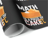 Math Is A Piece Of Cake Pi Day Funny Cadeaupapier (Rol Hoek)