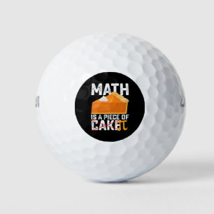 Math Is A Piece Of Cake Pi Day Funny Golfballen