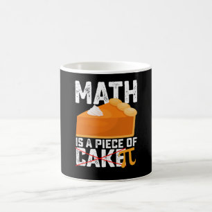 Math Is A Piece Of Cake Pi Day Funny Koffiemok