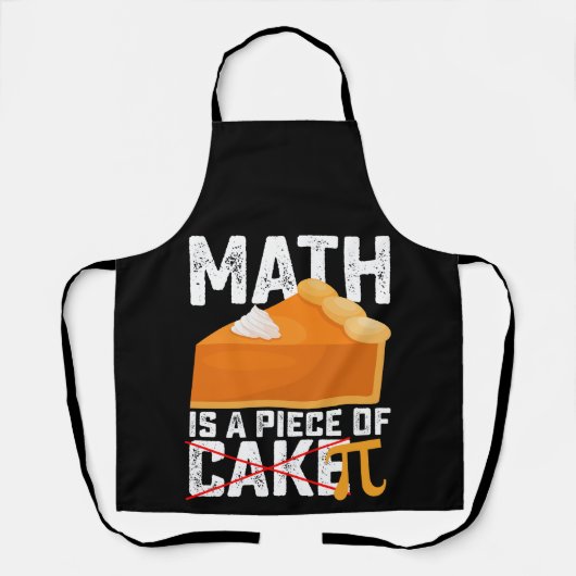 Math Is A Piece Of Cake Pi Day Funny Schort (Voorkant)