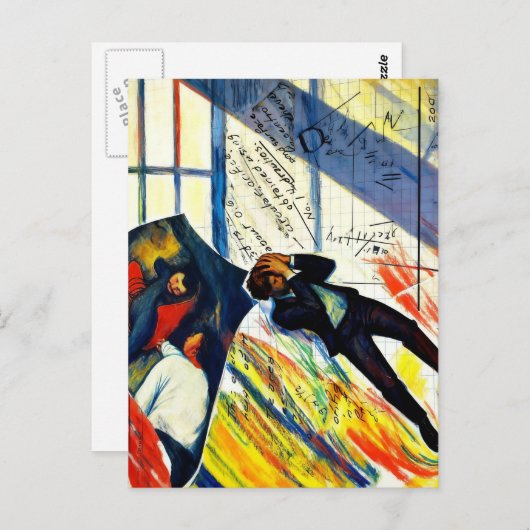 Math is Hard Mixed Media Collage Briefkaart (Voorkant / Achterkant)