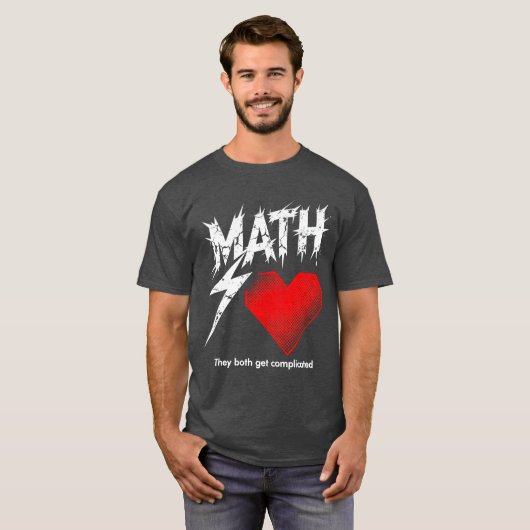 Math Is Like Love Graphic Tee T-shirt (Voorkant volledig)