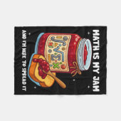 Math Is My Jam And Im Here To Spread It School Mat Fleece Deken (Voorkant (Horizontaal))