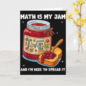 Math Is My Jam And Im Here To Spread It School Mat Kaart (Gele Bloem)
