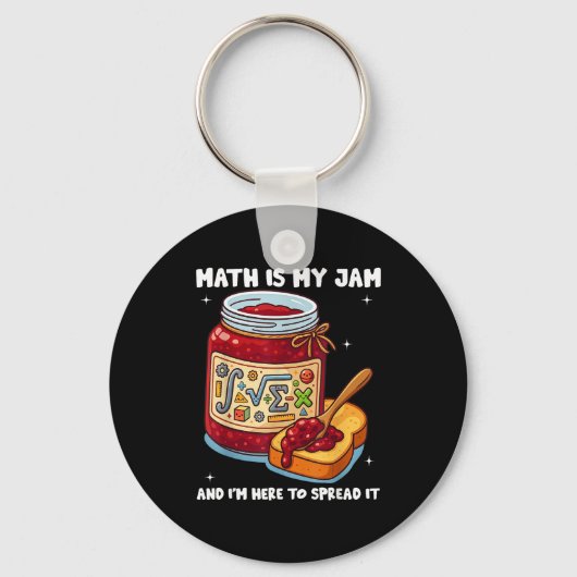 Math Is My Jam And Im Here To Spread It School Mat Sleutelhanger (Voorkant)