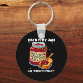 Math Is My Jam And Im Here To Spread It School Mat Sleutelhanger (Voorkant)