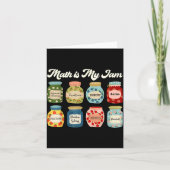 Math Is My Jam Teacher Shirt Stem Student Clroom  Kaart (Voorkant)