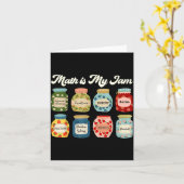 Math Is My Jam Teacher Shirt Stem Student Clroom Kaart (Gele Bloem)