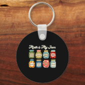 Math Is My Jam Teacher Shirt Stem Student Clroom Sleutelhanger (Voorkant)