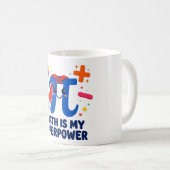 Math Is My Superpower Hero Koffiemok (Voorkant rechts)