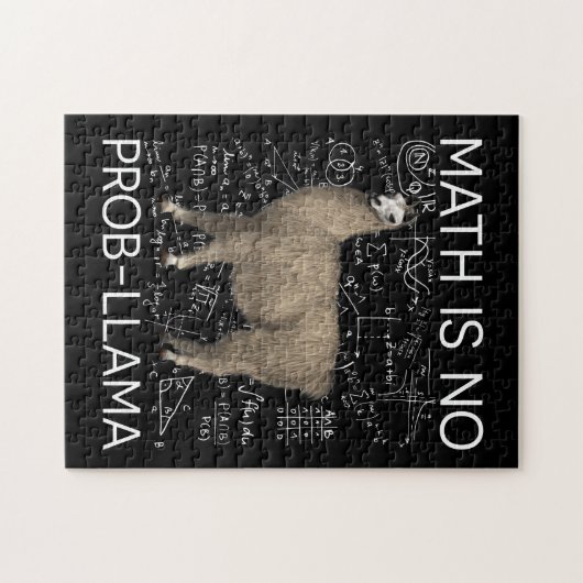 Math is No Prob-Llama - Math Llama Teacher Legpuzzel (Horizontaal)