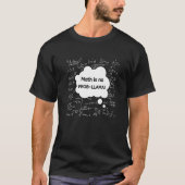Math is No Probllama Math T-shirt (Voorkant)