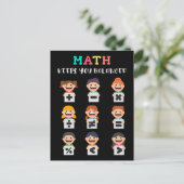 Math keeps you balanced briefkaart (Staand voorkant)