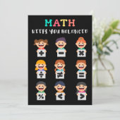 Math keeps you balanced kaart (Staand voorkant)