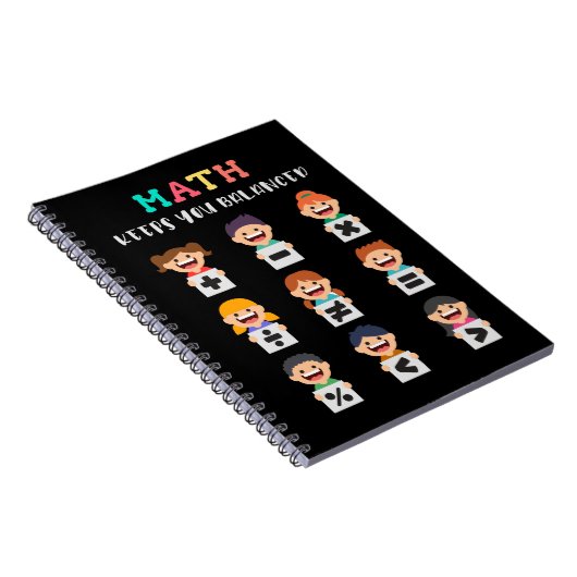 Math keeps you balanced notitieboek (Rechterzijde)