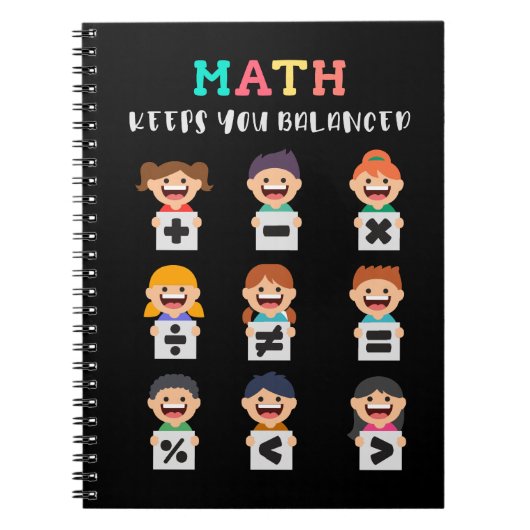 Math keeps you balanced notitieboek (Voorkant)