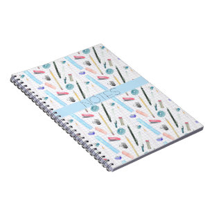 MATH KLAS BLAUWE AQUA ROZE NOTEBOOK NOTITIEBOEK