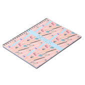 MATH KLAS BLAUWE AQUA ROZE NOTEBOOK NOTITIEBOEK (Linkerzijde)