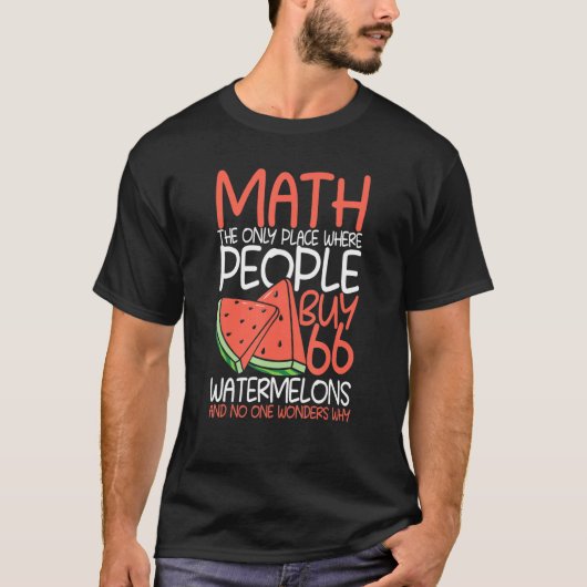 Math Melonwater T-shirt (Voorkant)
