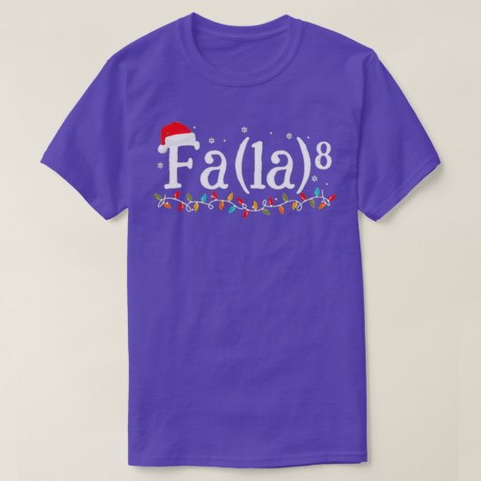 Math Nerd Christmas Fa la 6 T-shirt (Design voorkant)