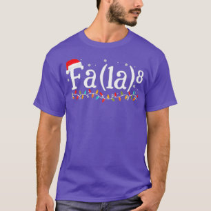 Math Nerd Christmas Fa la 6 T-shirt