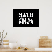 Math Ninja Poster (Keuken)