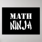 Math Ninja Poster (Voorkant)