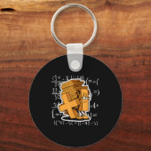 Math Overload Funny Equation Cartoon  Sleutelhanger (Voorkant)