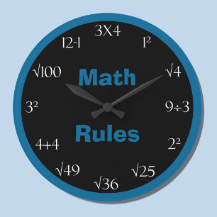 Math Problem Classroom Clock Grote Klok