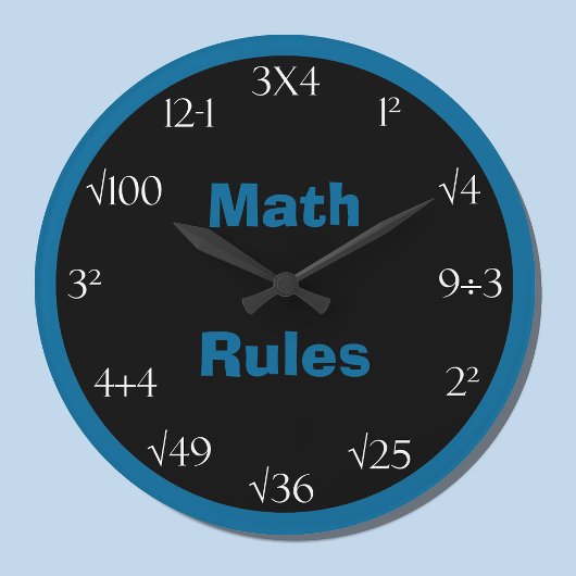Math Problem Classroom Clock Grote Klok