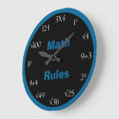 Math Problem Classroom Clock Grote Klok (Hoek)