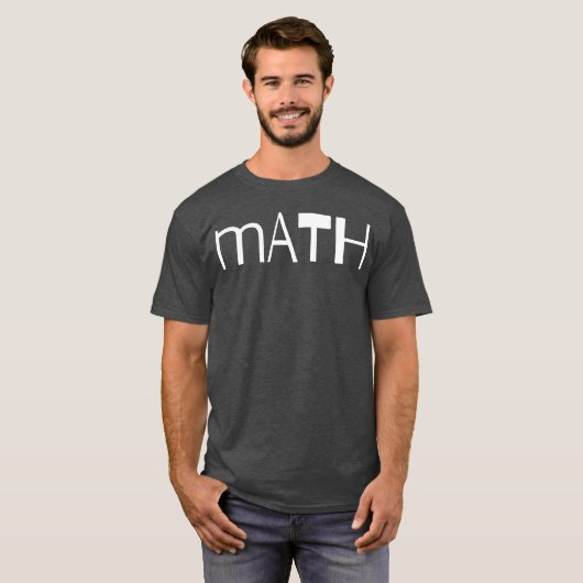 MATH retro T-shirt (Voorkant volledig)