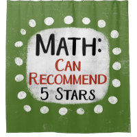 Math Review 5 sterren douchegordijn