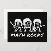 Math Rocks Academic Rock Band Humor Briefkaart (Voorkant / Achterkant)