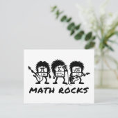 Math Rocks Academic Rock Band Humor Briefkaart (Staand voorkant)