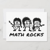 Math Rocks Academic Rock Band Humor Kaart (Voorkant)