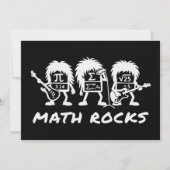 Math Rocks Academic Rock Band Humor Kaart (Voorkant)