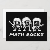 Math Rocks Academic Rock Band Humor Kaart (Voorkant / Achterkant)