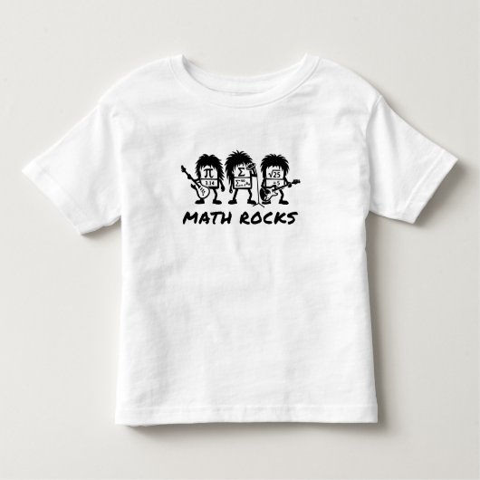 Math Rocks Academic Rock Band Humor Kinder Shirts (Voorkant)